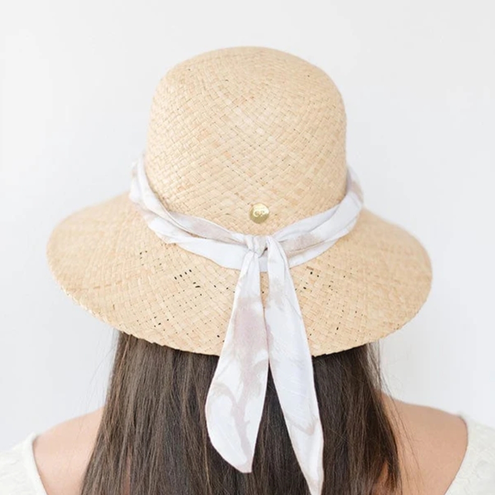 GIGI PIP NWT Jude Packable raffia bucket sun hat Wide-Brim size 59 medium large